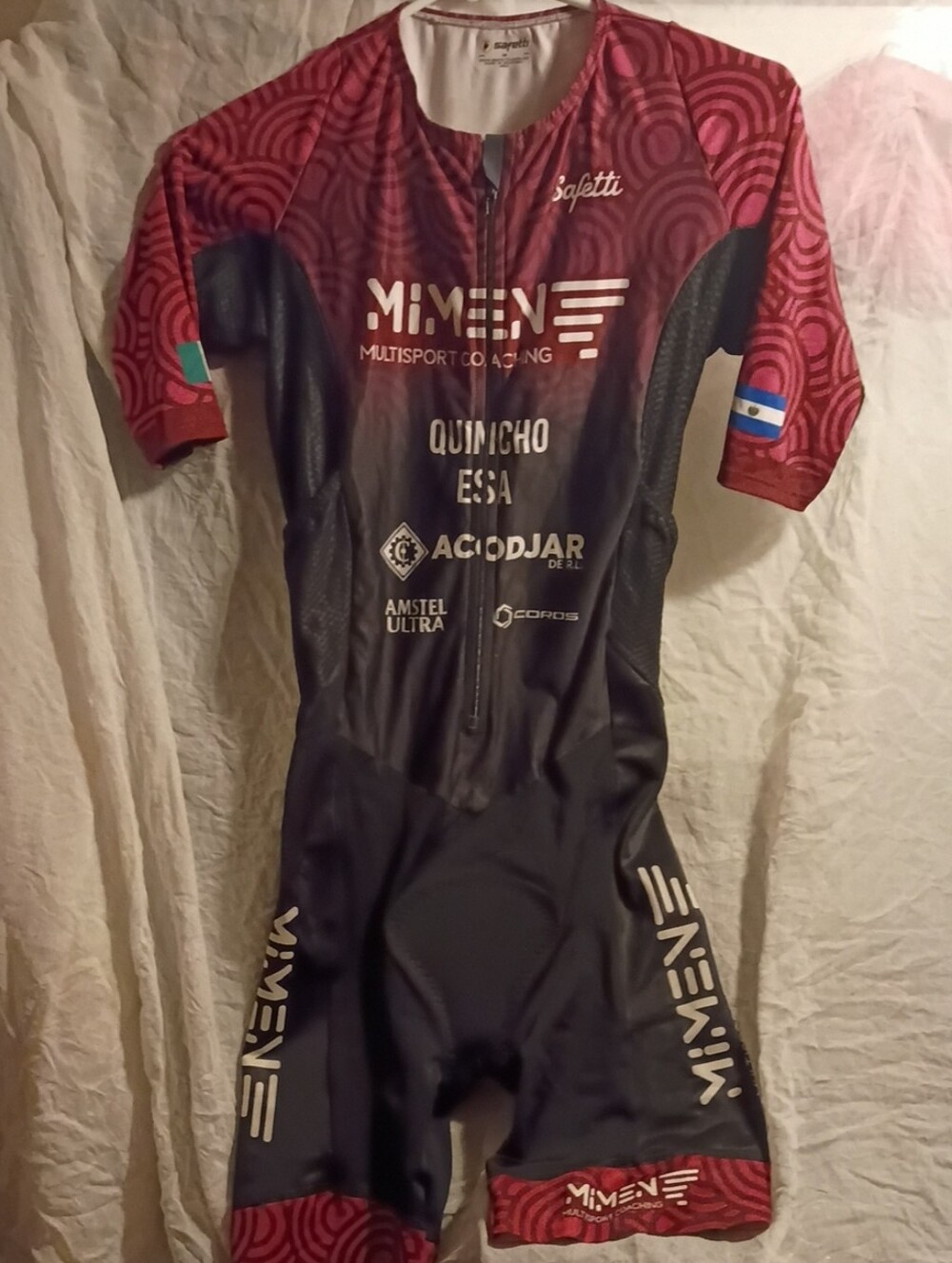 Mivemen Men’s Red and Black Short Sleeve Rash Suit - Performance Multisport